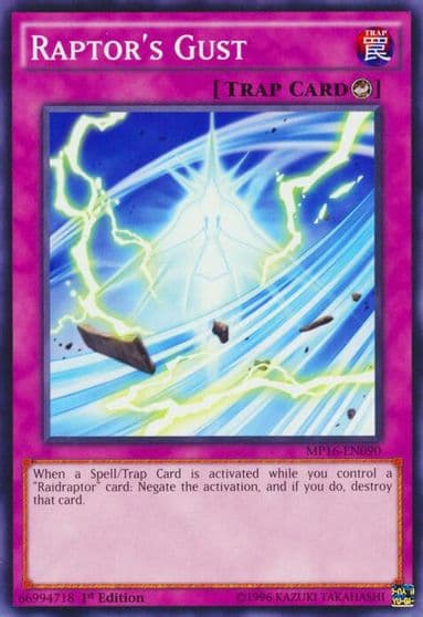 Raptors Gust 2016 Mega-Tins Mega Pack Yu-Gi-Oh! card