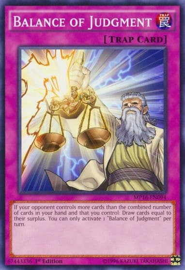 Balance of Judgment 2016 Mega-Tins Mega Pack Yu-Gi-Oh! card