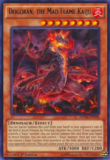 Dogoran the Mad Flame Kaiju 2016 Mega-Tins Mega Pack Yu-Gi-Oh! card