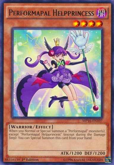 Performapal Helpprincess 2016 Mega-Tins Mega Pack Yu-Gi-Oh! card