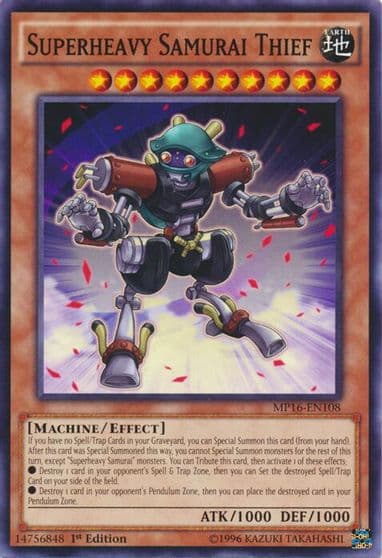 Superheavy Samurai Thief 2016 Mega-Tins Mega Pack Yu-Gi-Oh! card