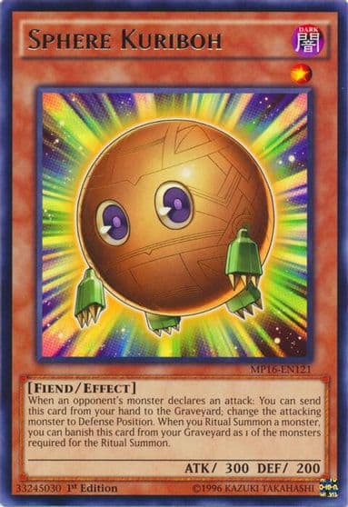 Sphere Kuriboh 2016 Mega-Tins Mega Pack Yu-Gi-Oh! card