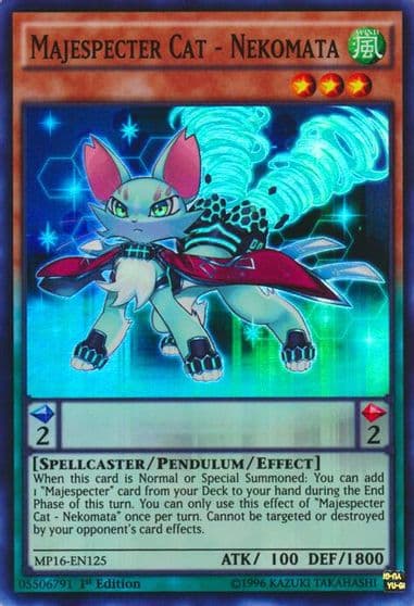 Majespecter Cat Nekomata 2016 Mega-Tins Mega Pack Yu-Gi-Oh! card