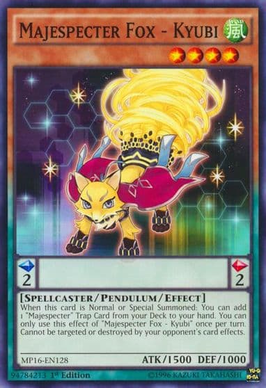 Majespecter Fox Kyubi 2016 Mega-Tins Mega Pack Yu-Gi-Oh! card