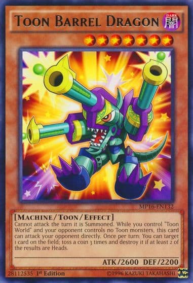 Toon Barrel Dragon 2016 Mega-Tins Mega Pack Yu-Gi-Oh! card