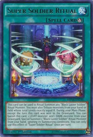 Super Soldier Ritual 2016 Mega-Tins Mega Pack Yu-Gi-Oh! card