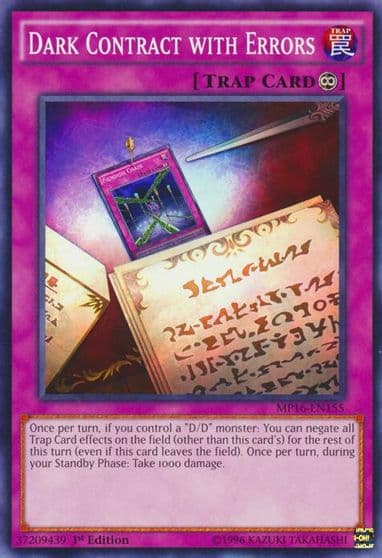 Dark Contract with Errors 2016 Mega-Tins Mega Pack Yu-Gi-Oh! card