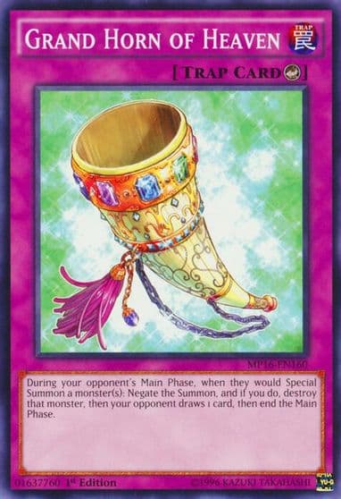Grand Horn of Heaven 2016 Mega-Tins Mega Pack Yu-Gi-Oh! card