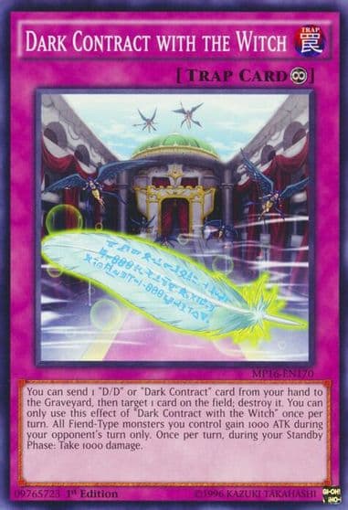 Dark Contract with the Witch 2016 Mega-Tins Mega Pack Yu-Gi-Oh! card