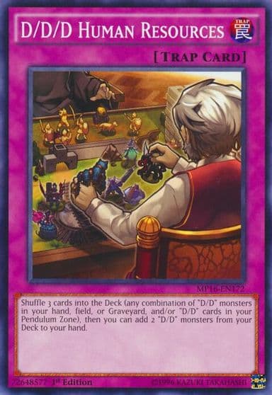 D D D Human Resources 2016 Mega-Tins Mega Pack Yu-Gi-Oh! card