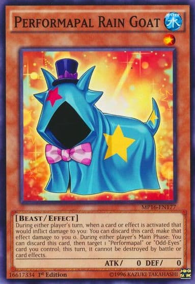 Performapal Rain Goat 2016 Mega-Tins Mega Pack Yu-Gi-Oh! card