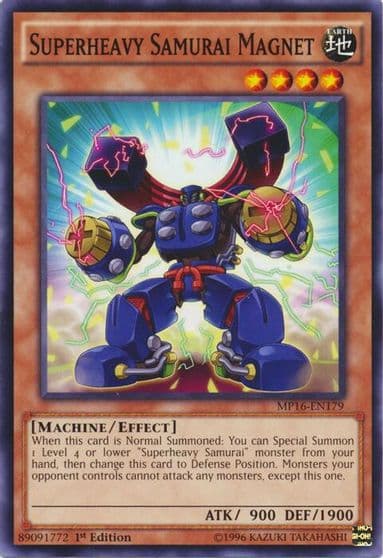 Superheavy Samurai Magnet 2016 Mega-Tins Mega Pack Yu-Gi-Oh! card