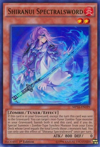 Shiranui Spectralsword 2016 Mega-Tins Mega Pack Yu-Gi-Oh! card