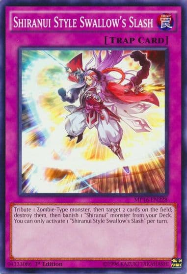 Shiranui Style Swallows Slash 2016 Mega-Tins Mega Pack Yu-Gi-Oh! card