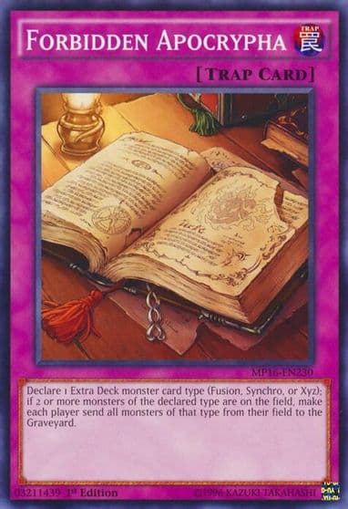 Forbidden Apocrypha 2016 Mega-Tins Mega Pack Yu-Gi-Oh! card