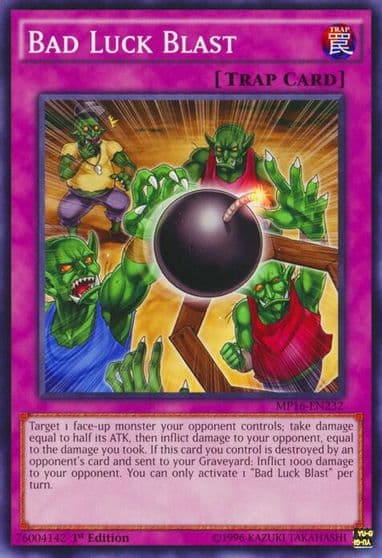 Bad Luck Blast 2016 Mega-Tins Mega Pack Yu-Gi-Oh! card