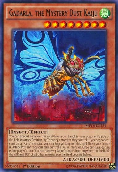 Gadarla the Mystery Dust Kaiju 2016 Mega-Tins Mega Pack Yu-Gi-Oh! card
