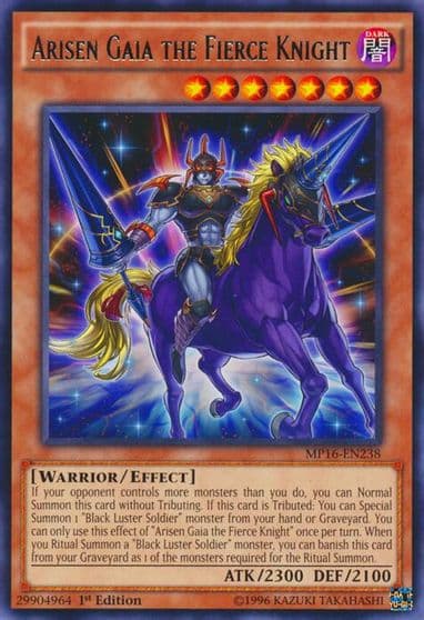Arisen Gaia the Fierce Knight 2016 Mega-Tins Mega Pack Yu-Gi-Oh! card