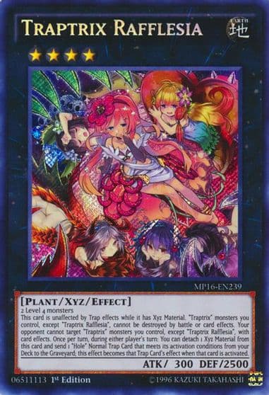 Traptrix Rafflesia 2016 Mega-Tins Mega Pack Yu-Gi-Oh! card