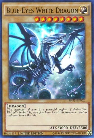 Blue Eyes White Dragon JMPS EN002 Shonen Jump Magazine Promos Yu-Gi-Oh! card