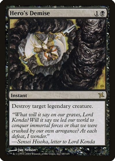 Heros Demise Betrayers of Kamigawa Magic card