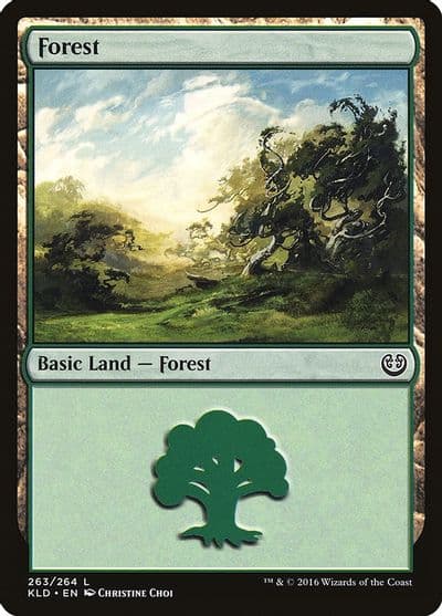 Forest 263 Kaladesh Magic card