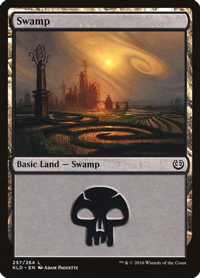 Swamp 257 Kaladesh Magic card