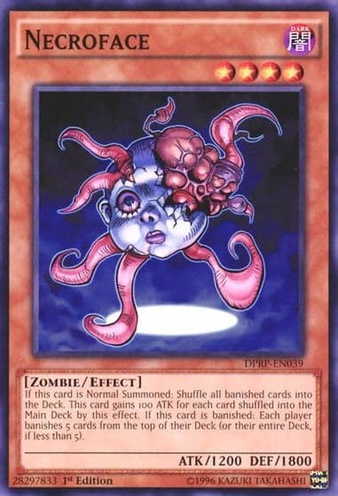 Necroface Duelist Pack: Rivals of the Pharaoh Yu-Gi-Oh! card
