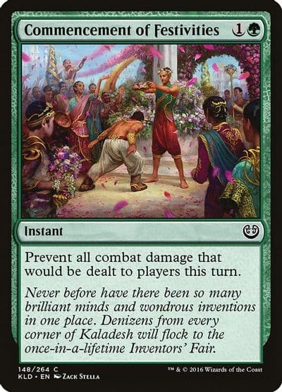 Commencement of Festivities Kaladesh Magic card