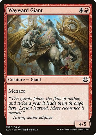 Wayward Giant Kaladesh Magic card