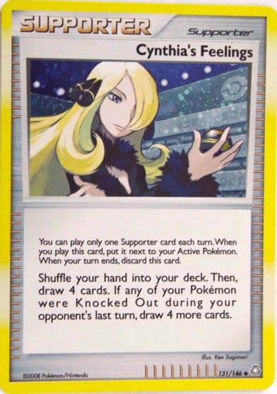 Cynthia's Feelings (Cosmos Holofoil) Miscellaneous Cards & Products Pokemon card