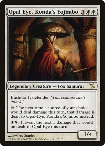 Opal Eye Kondas Yojimbo Betrayers of Kamigawa Magic card
