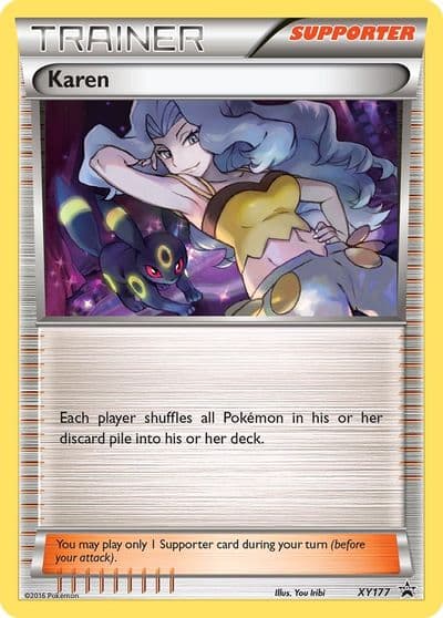 Karen XY Promos Pokemon card