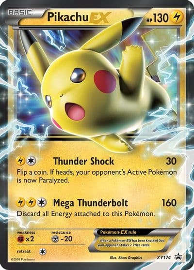 Pikachu EX - XY174 XY Promos Pokemon card