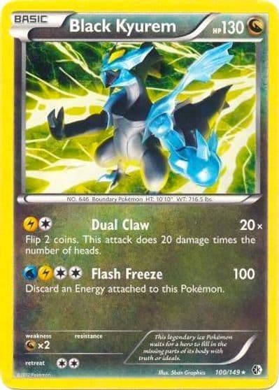 Black Kyurem (BW Boundaries Crossed) Deck Exclusives Pokemon card