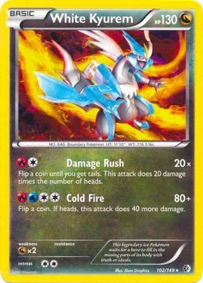 White Kyurem (BW Boundaries Crossed) Deck Exclusives Pokemon card