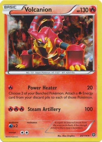 Volcanion (Cracked Ice Holo) Deck Exclusives Pokemon card