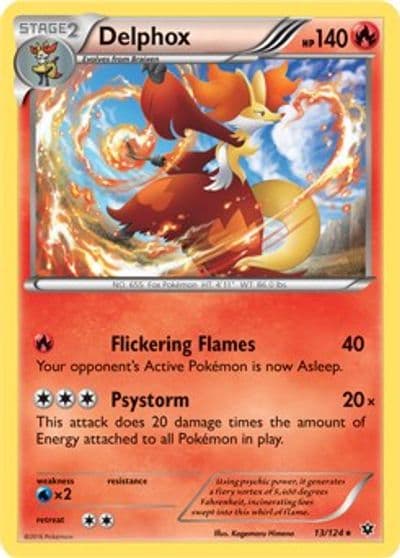 Delphox (XY Fates Collide) Deck Exclusives Pokemon card