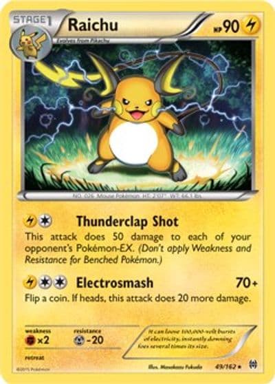 Raichu (XY BREAKthrough) (Cracked Ice Holo) Deck Exclusives Pokemon card