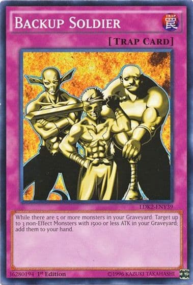 Backup Soldier Legendary Decks II Yu-Gi-Oh! card
