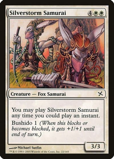 Silverstorm Samurai Betrayers of Kamigawa Magic card