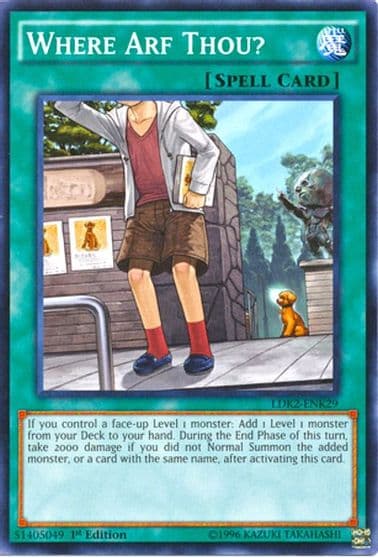 Where Arf Thou Legendary Decks II Yu-Gi-Oh! card