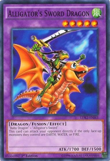 Alligators Sword Dragon Legendary Decks II Yu-Gi-Oh! card