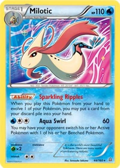 Milotic (XY Primal Clash) Deck Exclusives Pokemon card