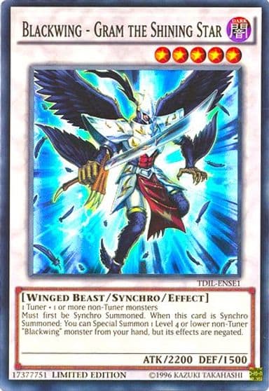 Blackwing Gram the Shining Star The Dark Illusion Yu-Gi-Oh! card