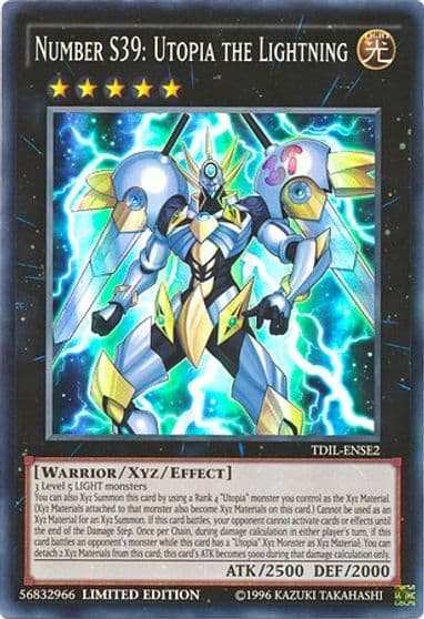 Number S39 Utopia the Lightning The Dark Illusion Yu-Gi-Oh! card