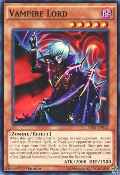 Vampire Lord Structure Deck: Seto Kaiba Yu-Gi-Oh! card