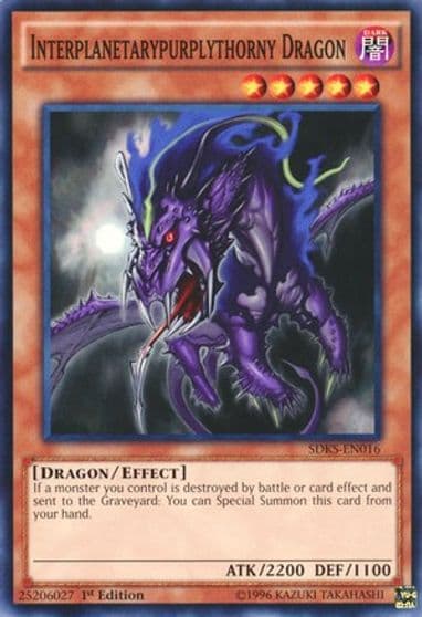 Interplanetarypurplythorny Dragon Structure Deck: Seto Kaiba Yu-Gi-Oh! card