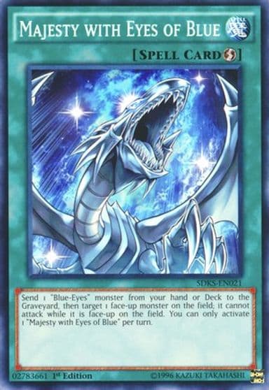 Majesty with Eyes of Blue Structure Deck: Seto Kaiba Yu-Gi-Oh! card