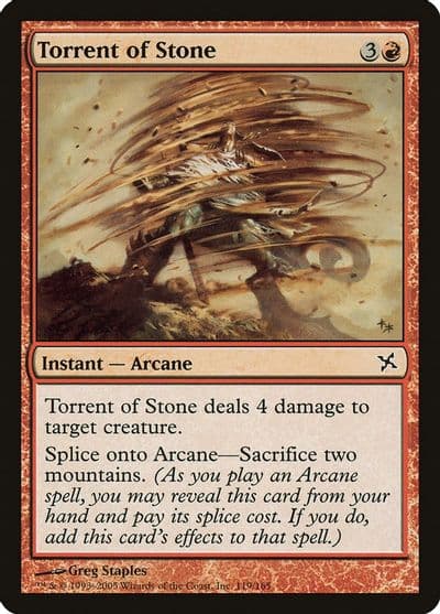 Torrent of Stone Betrayers of Kamigawa Magic card